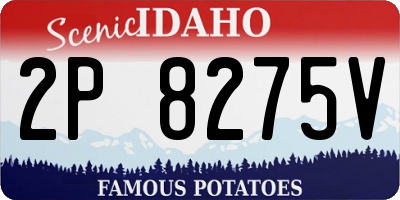 ID license plate 2P8275V
