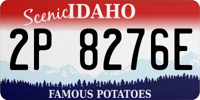 ID license plate 2P8276E