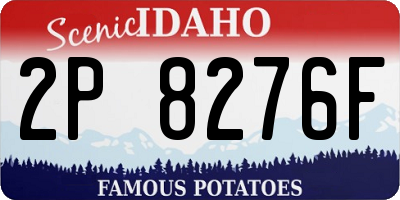 ID license plate 2P8276F