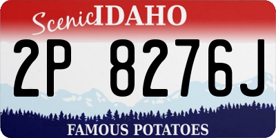 ID license plate 2P8276J