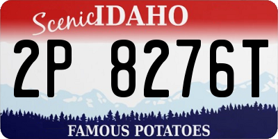 ID license plate 2P8276T