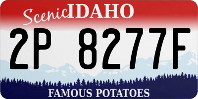 ID license plate 2P8277F