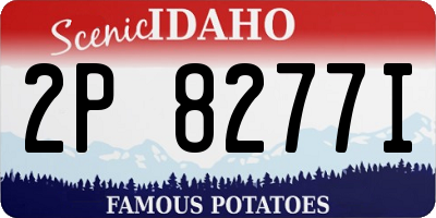 ID license plate 2P8277I