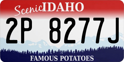 ID license plate 2P8277J