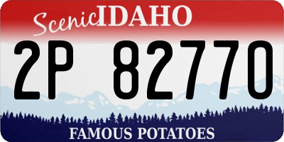 ID license plate 2P8277O