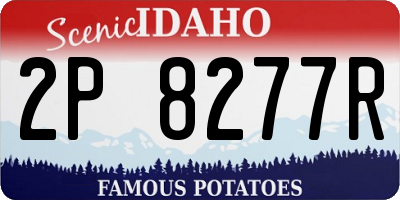 ID license plate 2P8277R