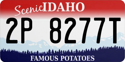ID license plate 2P8277T