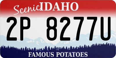 ID license plate 2P8277U