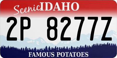 ID license plate 2P8277Z