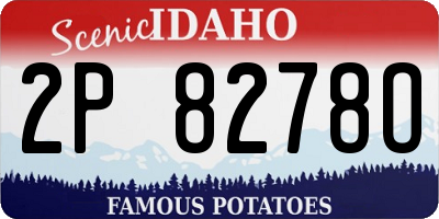 ID license plate 2P8278O
