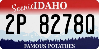 ID license plate 2P8278Q