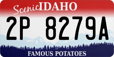 ID license plate 2P8279A