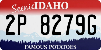 ID license plate 2P8279G