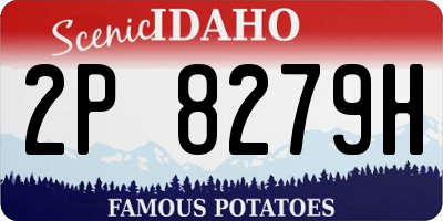 ID license plate 2P8279H