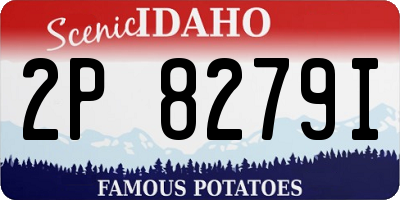 ID license plate 2P8279I