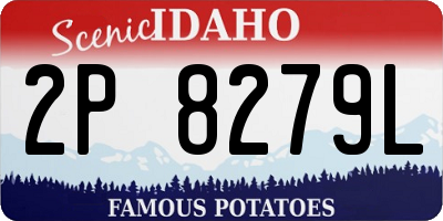 ID license plate 2P8279L