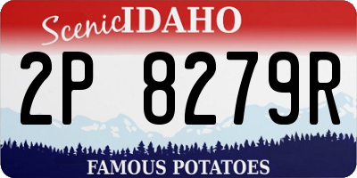 ID license plate 2P8279R