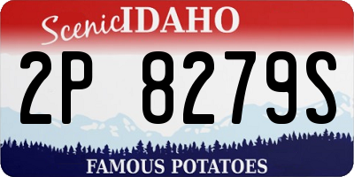 ID license plate 2P8279S