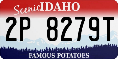 ID license plate 2P8279T