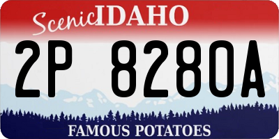 ID license plate 2P8280A