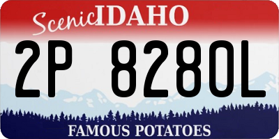 ID license plate 2P8280L