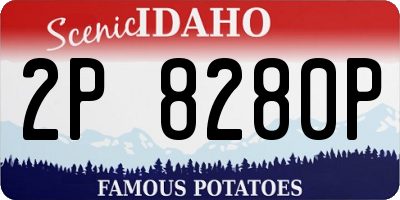 ID license plate 2P8280P