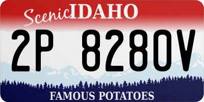 ID license plate 2P8280V