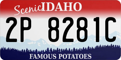 ID license plate 2P8281C