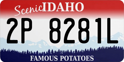 ID license plate 2P8281L