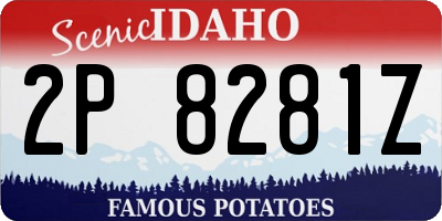 ID license plate 2P8281Z