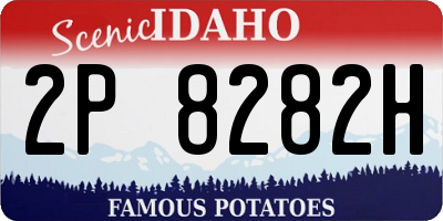 ID license plate 2P8282H