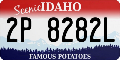 ID license plate 2P8282L