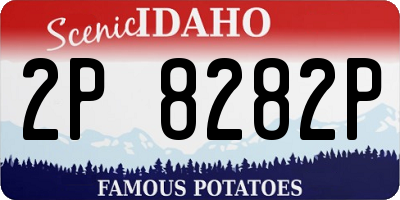 ID license plate 2P8282P