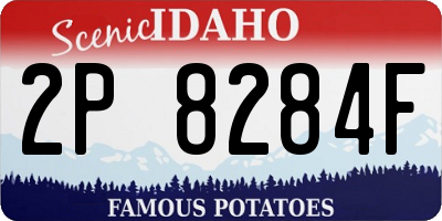 ID license plate 2P8284F