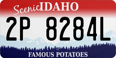 ID license plate 2P8284L
