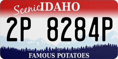 ID license plate 2P8284P