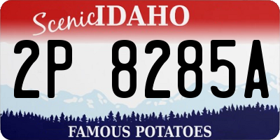 ID license plate 2P8285A