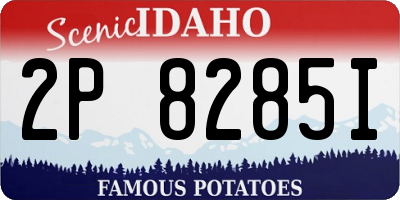 ID license plate 2P8285I