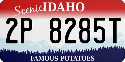 ID license plate 2P8285T