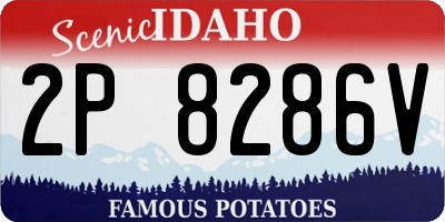 ID license plate 2P8286V