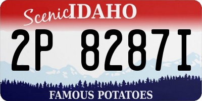 ID license plate 2P8287I