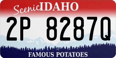ID license plate 2P8287Q