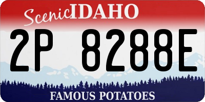 ID license plate 2P8288E