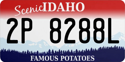 ID license plate 2P8288L
