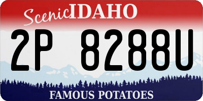 ID license plate 2P8288U