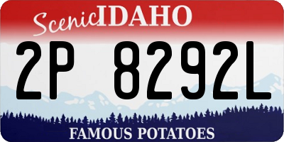 ID license plate 2P8292L