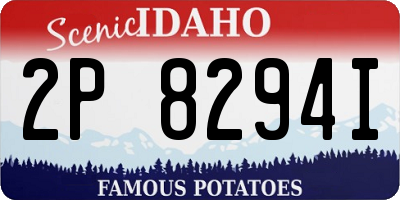 ID license plate 2P8294I