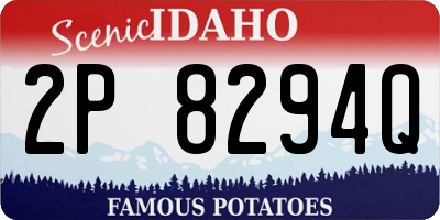 ID license plate 2P8294Q