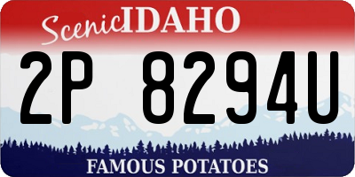 ID license plate 2P8294U