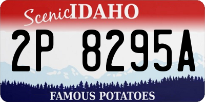 ID license plate 2P8295A